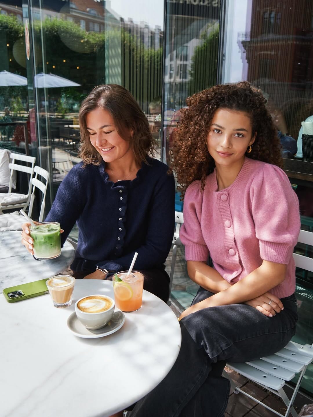 Neo Noir - Elowen Knit Blouse 165456 - 141 - Navy Bluser 