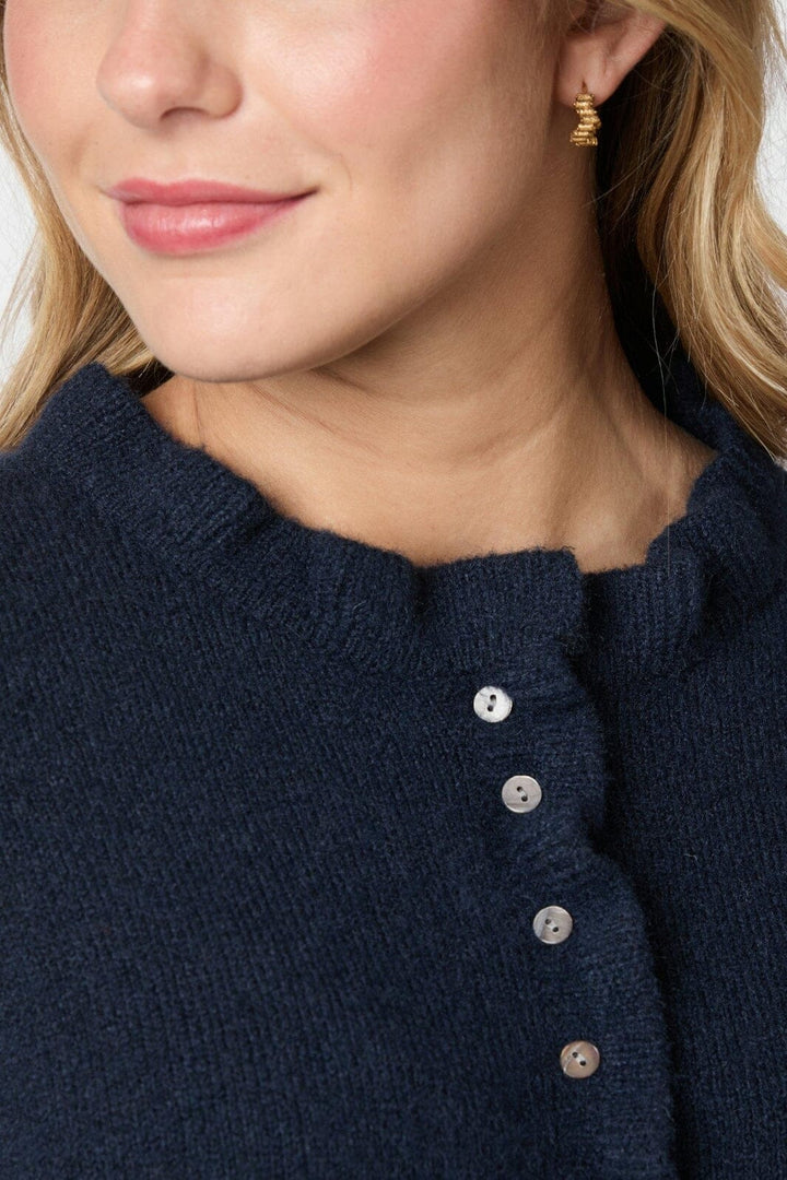 Neo Noir - Elowen Knit Blouse 165456 - 141 - Navy