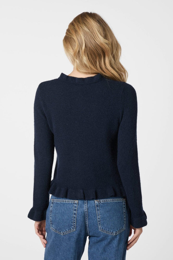 Neo Noir - Elowen Knit Blouse 165456 - 141 - Navy
