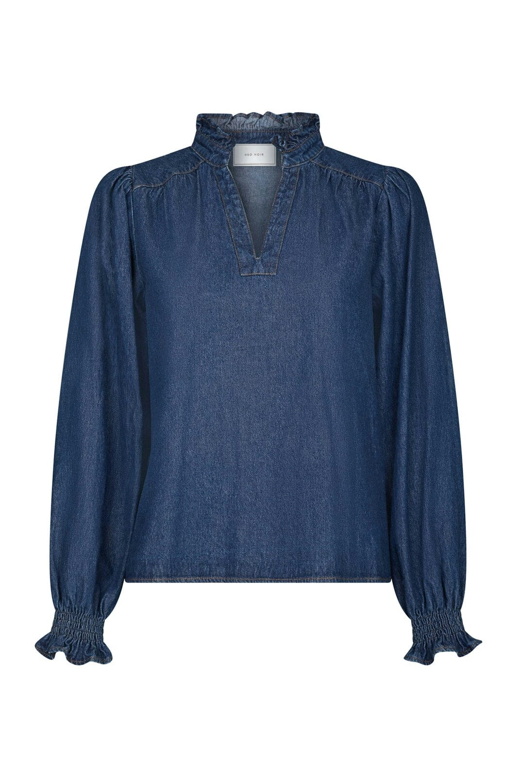Neo Noir - Emmeline Denim Blouse 164434 - 534 - Dark Blue