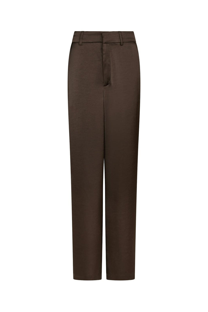 Neo Noir - Emmett Heavy Sateen Pants 164136 - 676 - Dark Brown