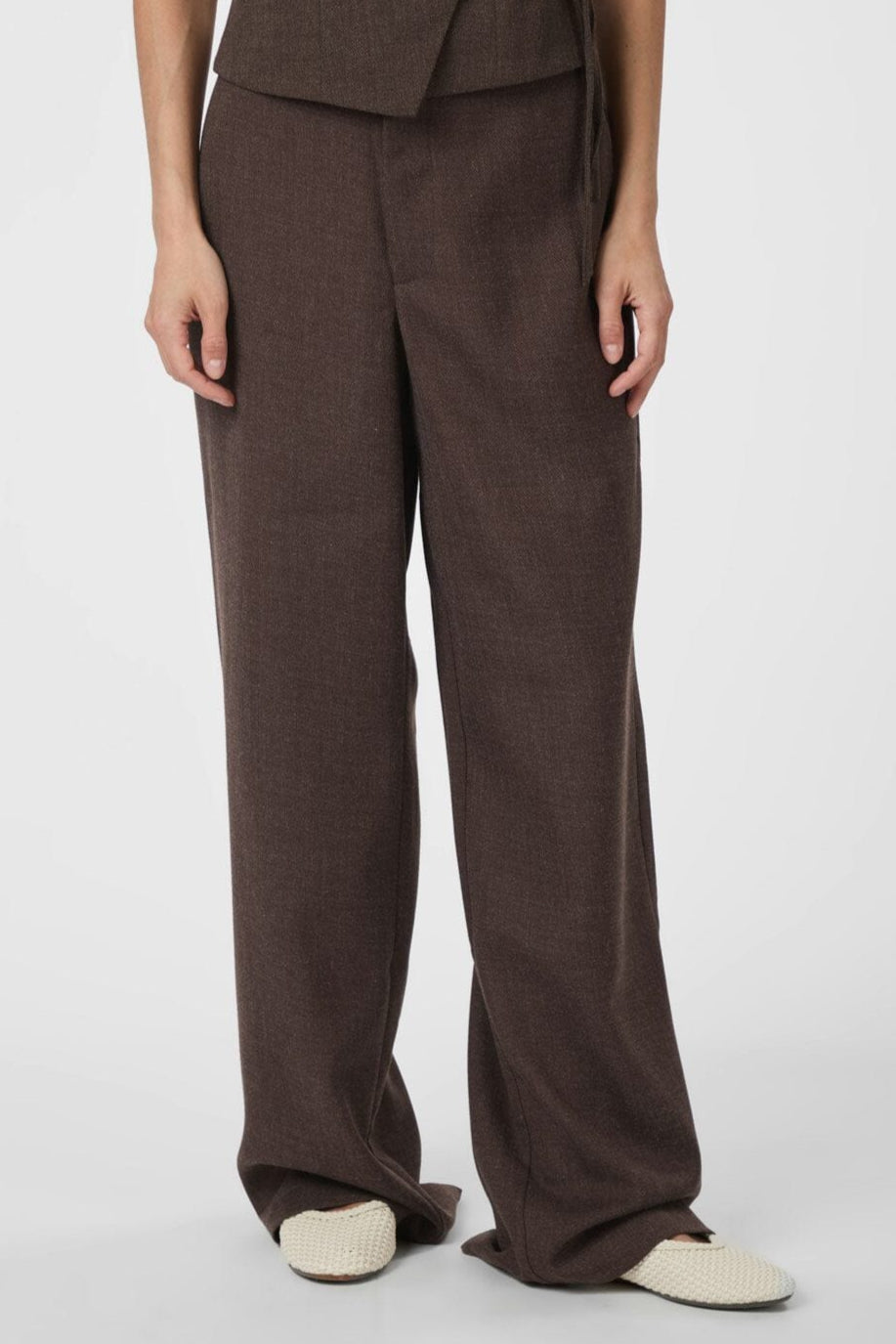 Neo Noir - Emmett Melange Pants 165059 - 205 - Brown Melange