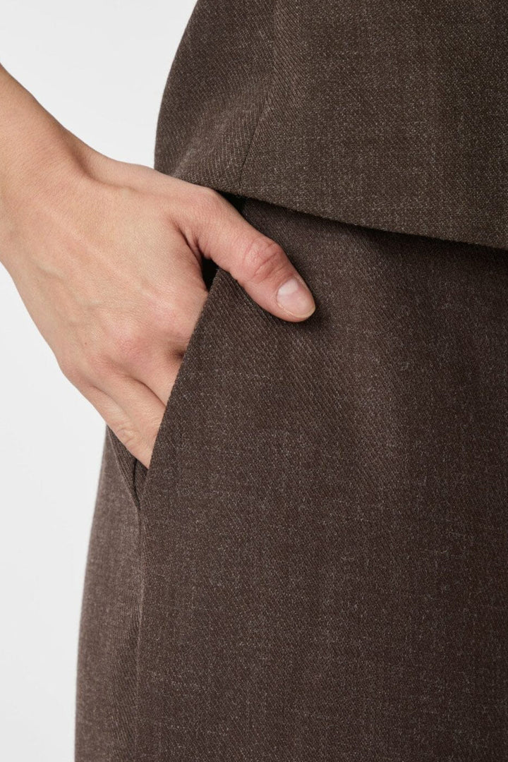 Neo Noir - Emmett Melange Pants 165059 - 205 - Brown Melange