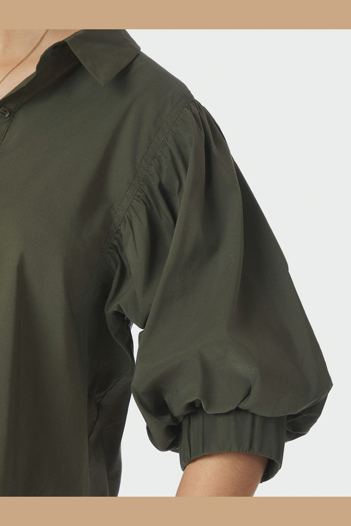 Neo Noir - Etta Poplin Shirt 168089 - 151 - Army