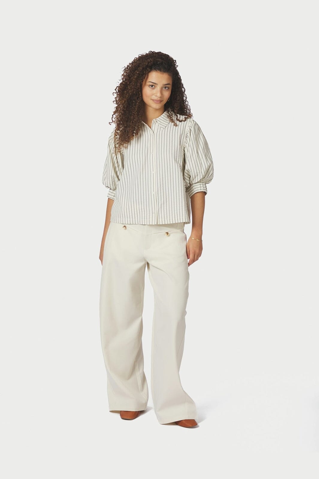 Neo Noir - Etta Slim Stripe Shirt 168663 - 121 - Off White