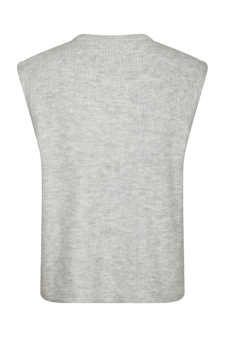 Neo Noir - Everest Knit Vest 164870 - 103 - Light Grey Melange