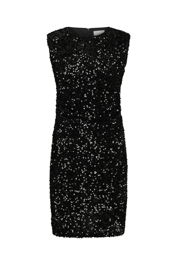 Neo Noir - Fanya Velvet Sequins Dress 167187 - 100 - Black