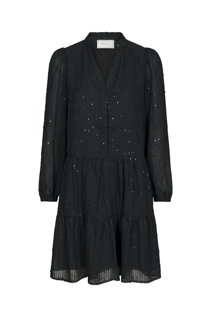 Neo Noir - Federica Glitz Crepe Dress 171109 - 100 - Black