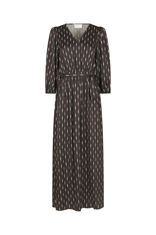 Neo Noir - Filene Print Dress 171004 - 676 - Dark Brown