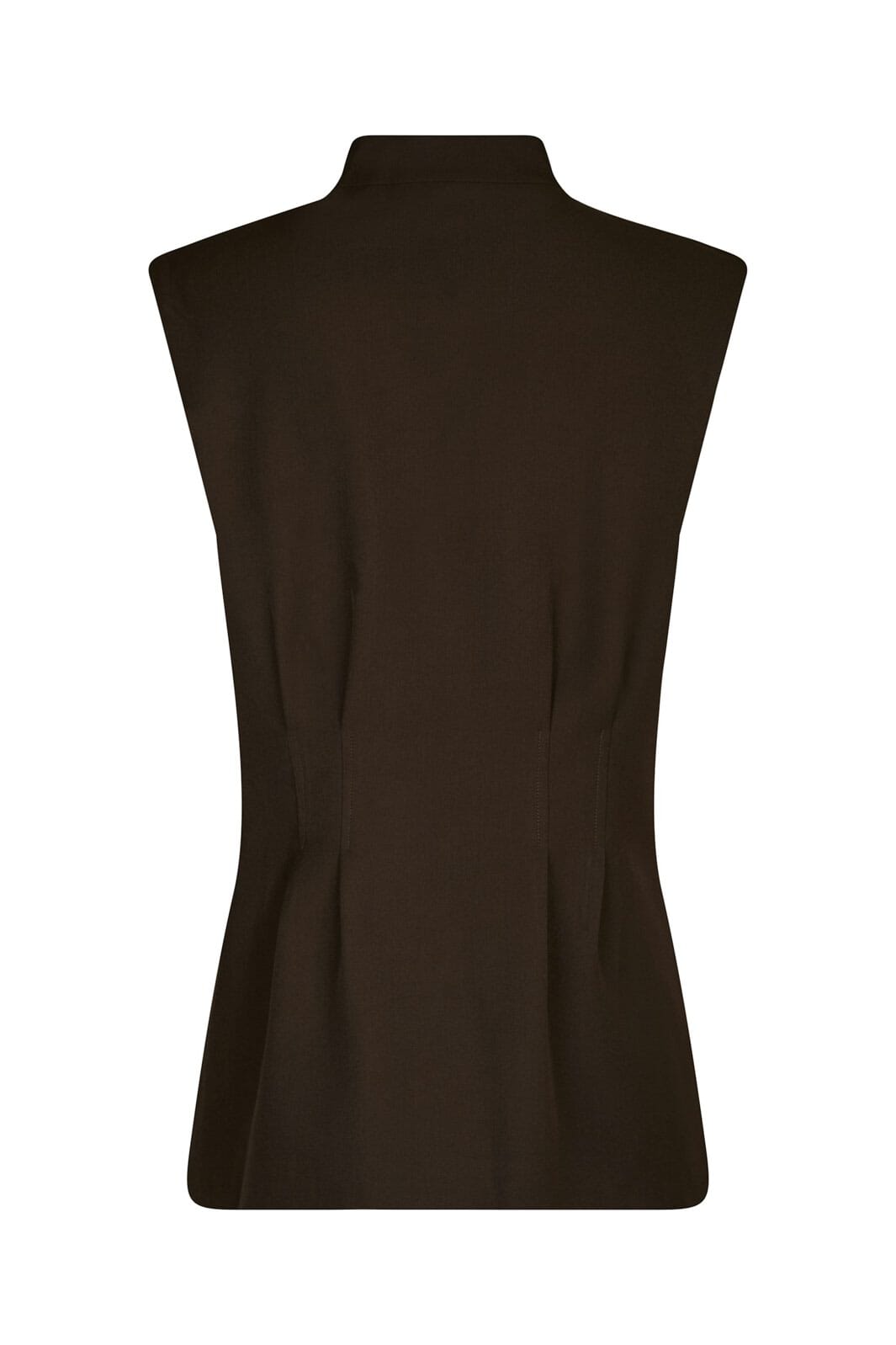 Neo Noir - Finna Structure Vest 167234 - 676 - Dark Brown