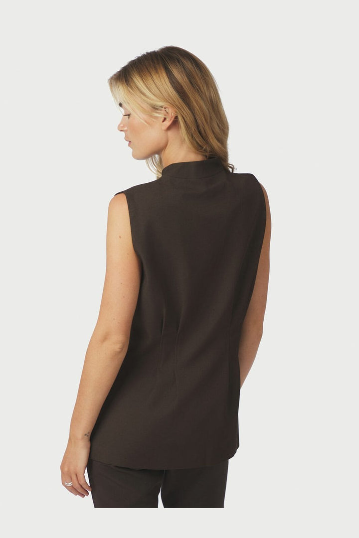 Neo Noir - Finna Structure Vest 167234 - 676 - Dark Brown