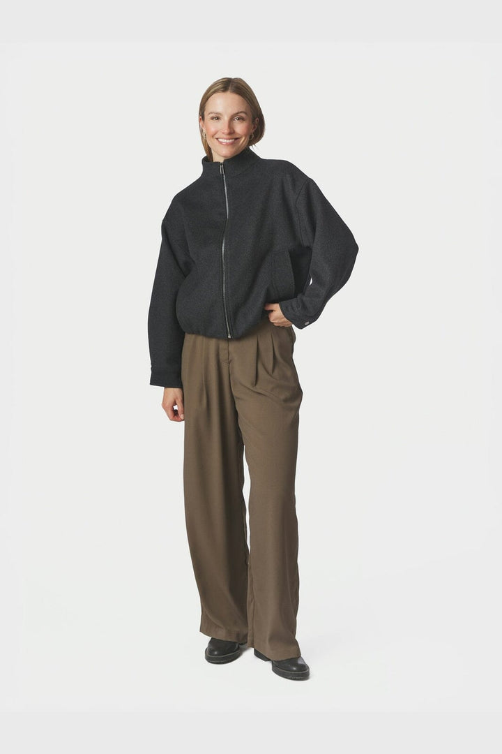 Neo Noir - Florine Wool Bomber Jacket 166100 - 132 - Antracit