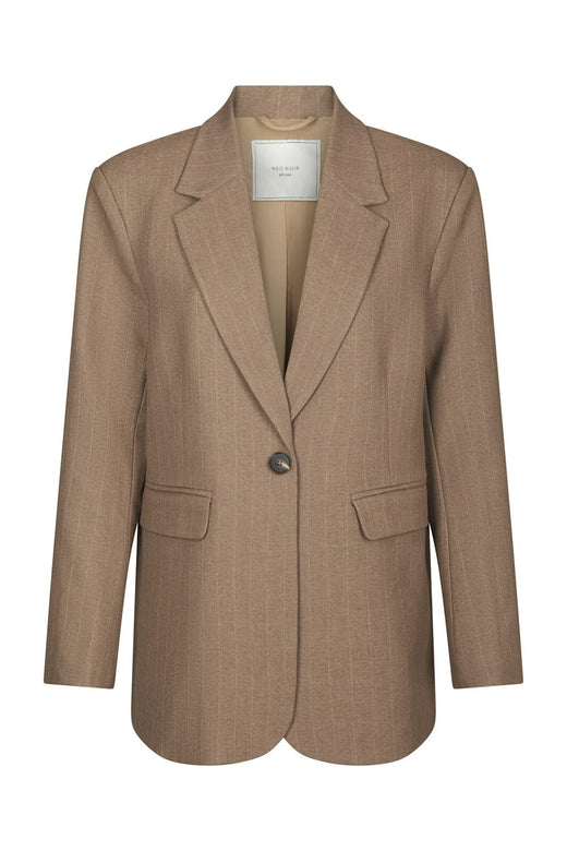 Neo Noir - Gaby Pinstripe Blazer 168204 - 214 - Taupe