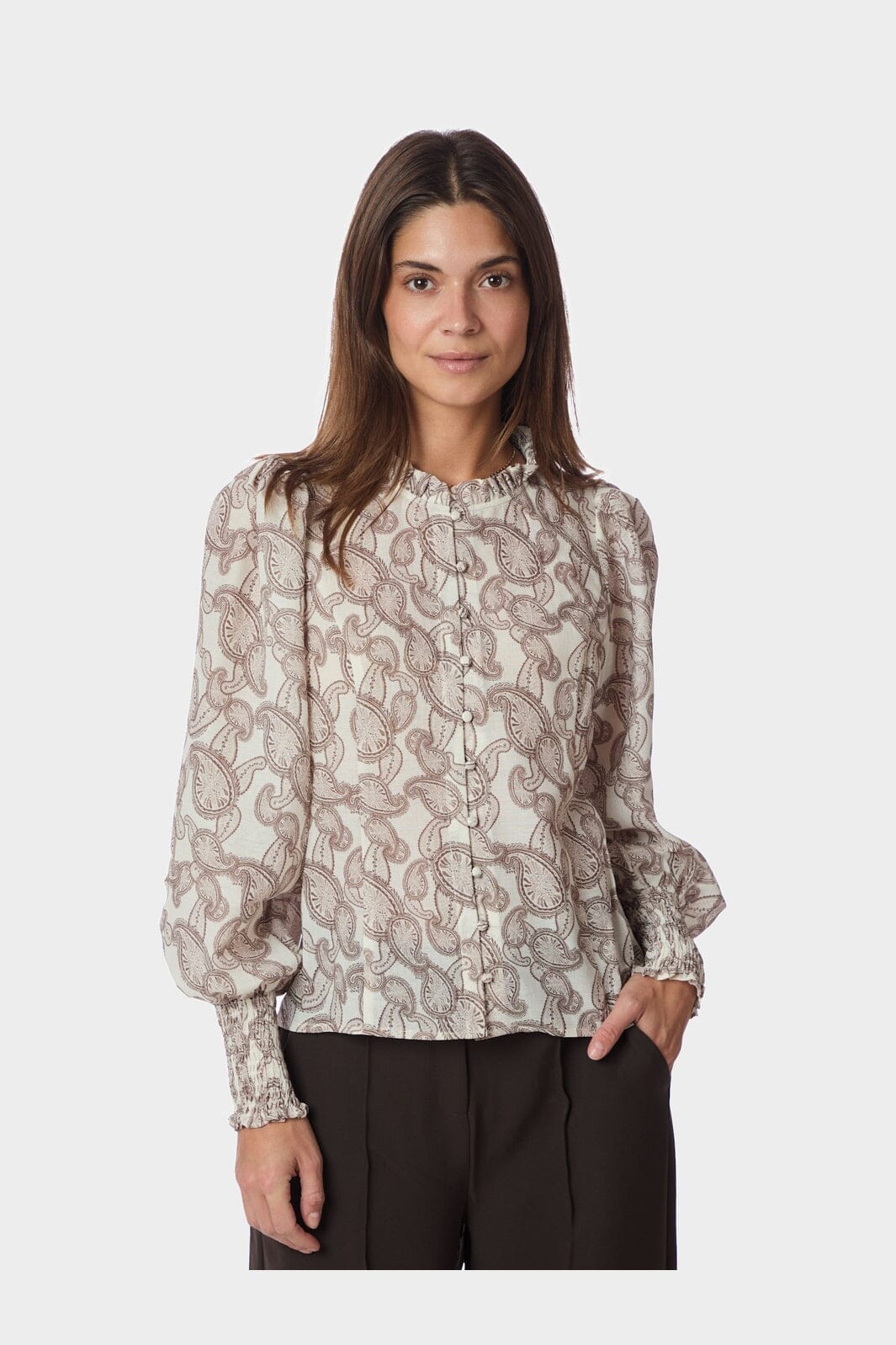 Neo Noir - Gilda Soft Paisley Blouse 167647 - 122 - Creme