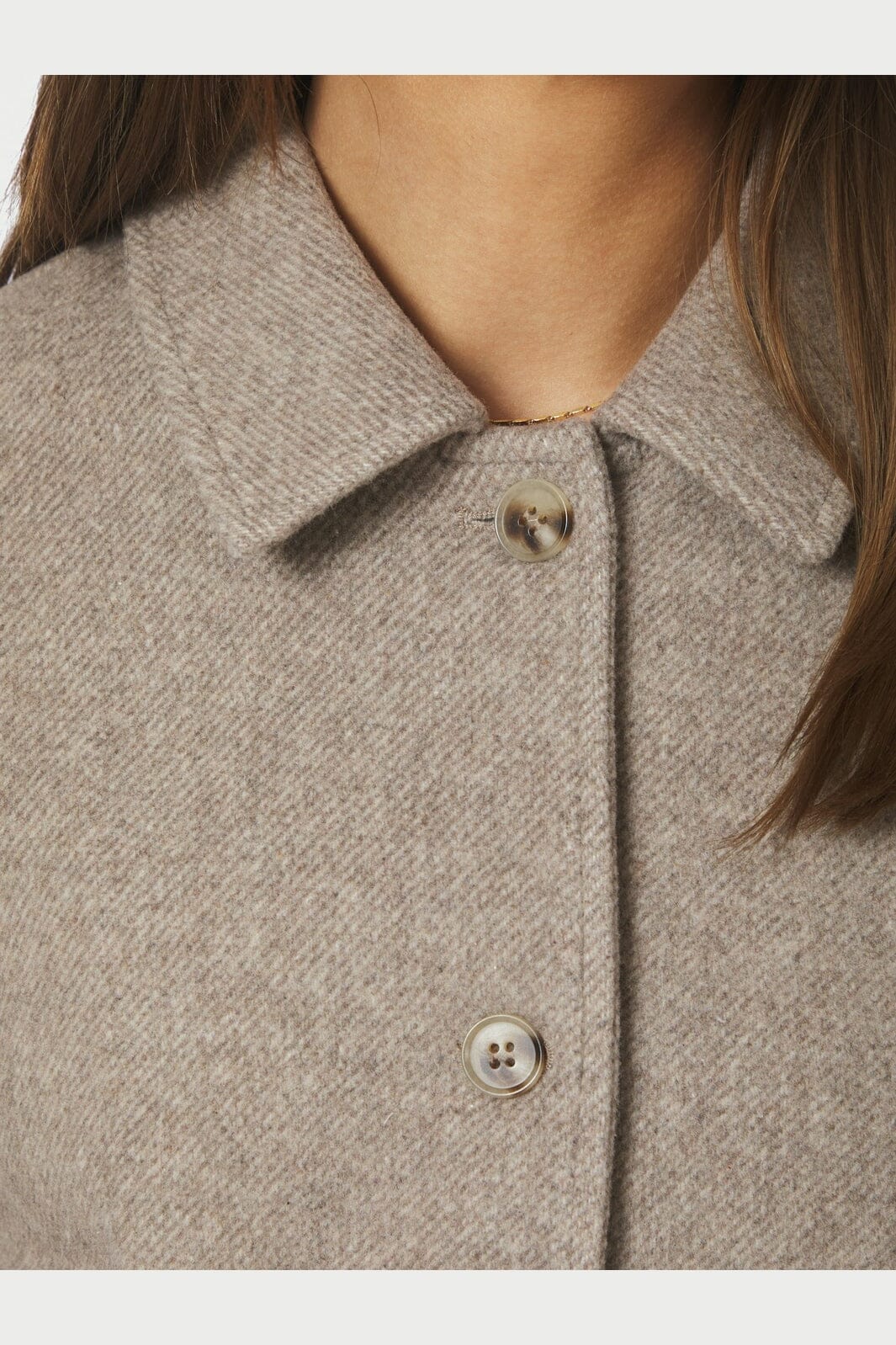 Neo Noir - Hamra Herringbone Twill Jacket 168855 - 976 - Beige Melange