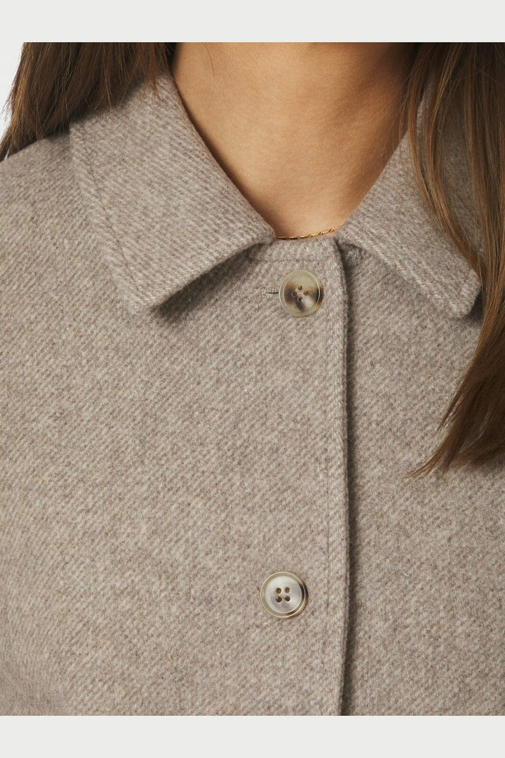 Neo Noir - Hamra Herringbone Twill Jacket 168855 - 976 - Beige Melange