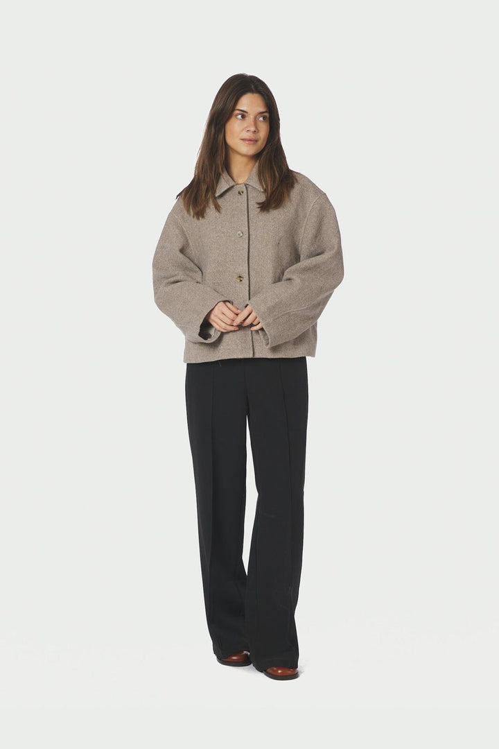 Neo Noir - Hamra Herringbone Twill Jacket 168855 - 976 - Beige Melange