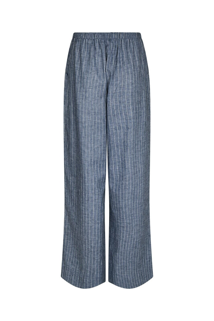 Neo Noir - Heifa Emb Stripe Pants 168372 - 140 - Blue