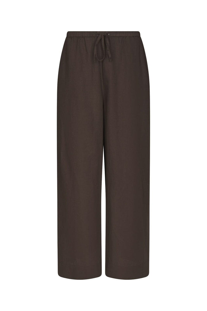 Neo Noir - Heifa Linen Pants 167698 - 676 - Dark Brown