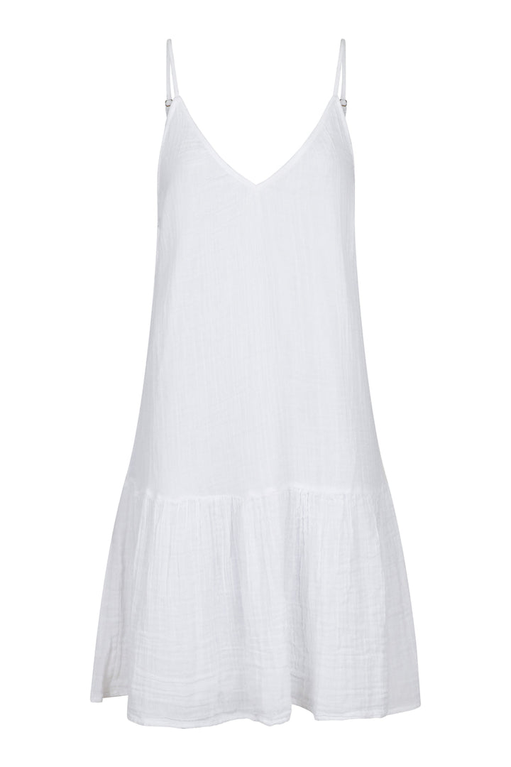 Neo Noir - Ibis S Gauze Dress - White Kjoler 