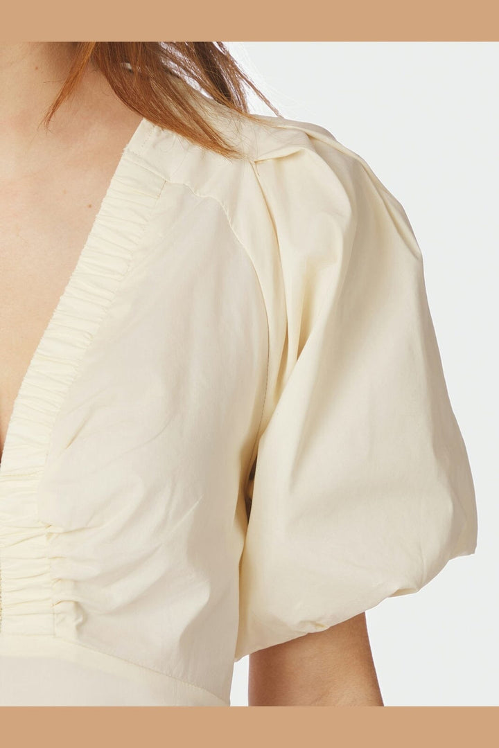 Neo Noir - Illana Poplin Dress 160660 - 416 - Butter Yellow