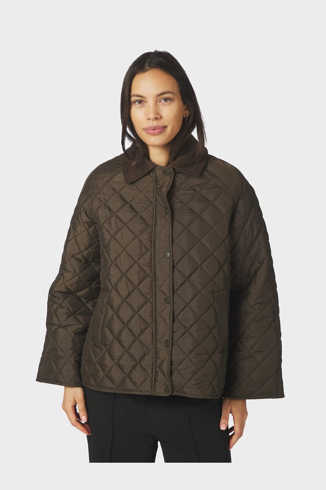 Neo Noir - Iva Quilt Jacket 168527 - 176 - Khaki