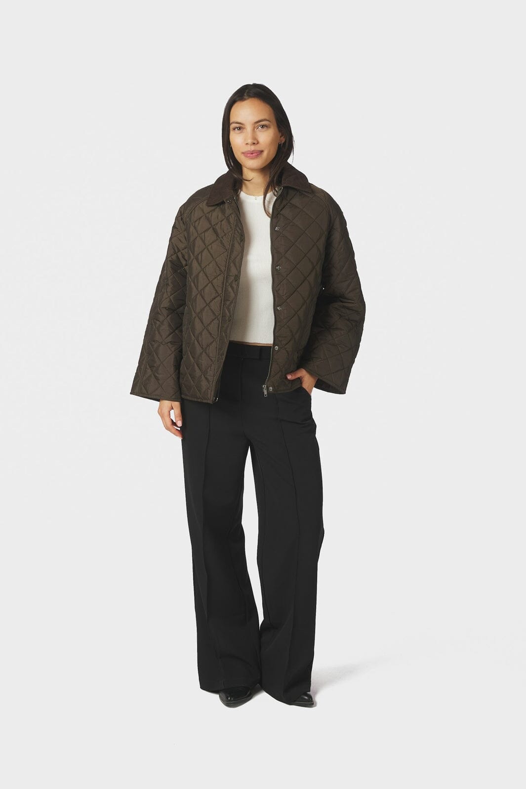 Neo Noir - Iva Quilt Jacket 168527 - 176 - Khaki