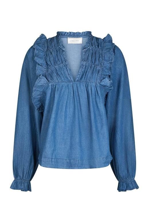 Neo Noir - Janis Denim Blouse 166664 - 140 - Blue
