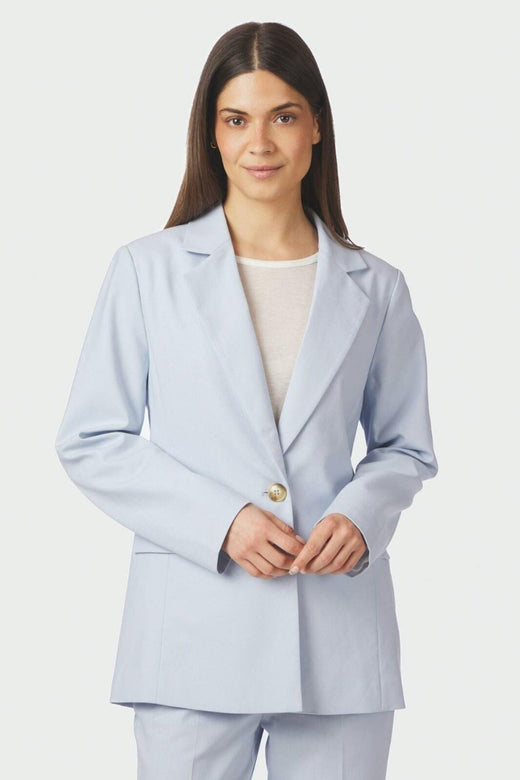 Neo Noir - Jarmon Linen Blazer 170165 - 145 - Light Blue Blazere 
