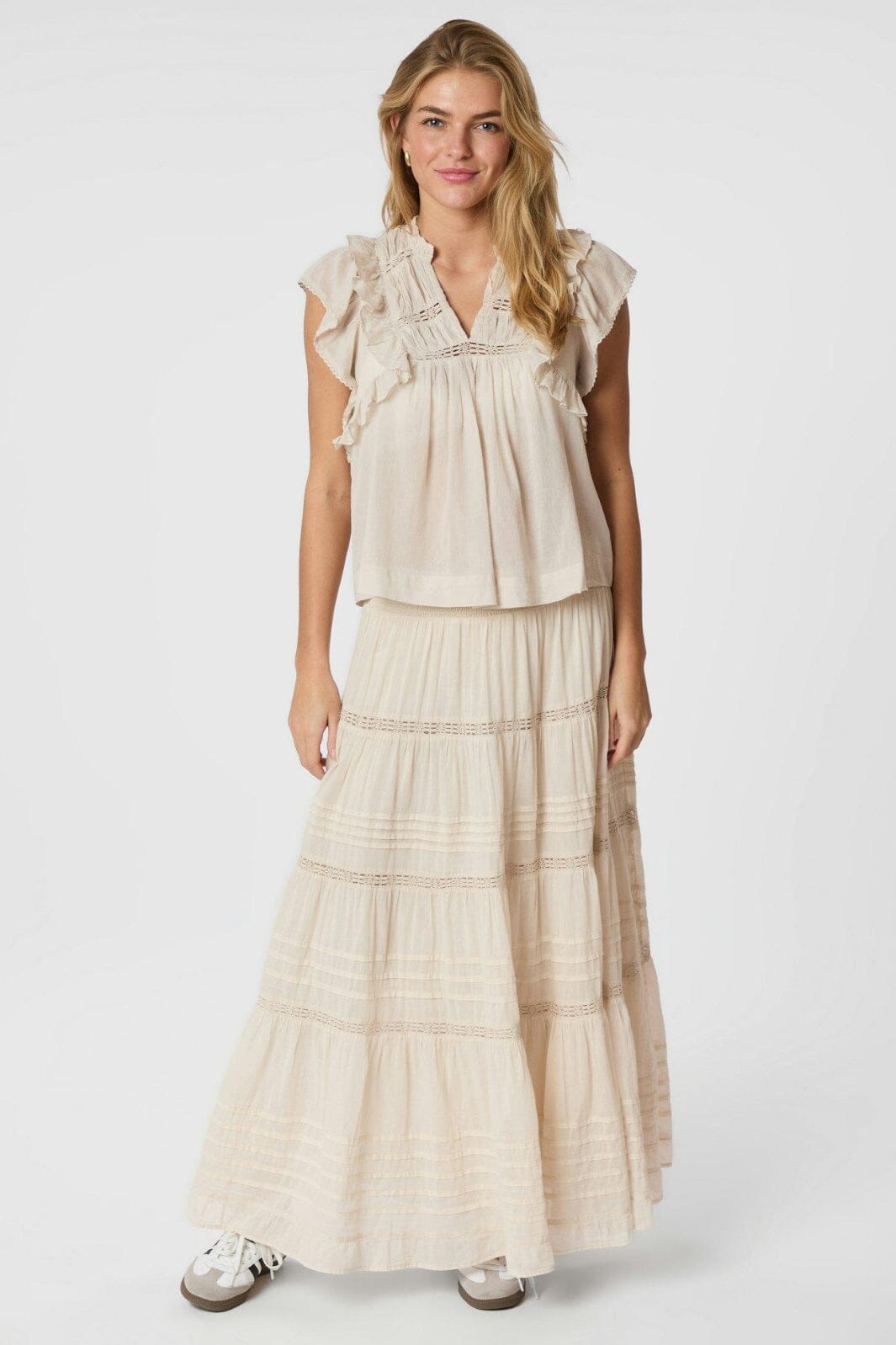 Neo Noir - Jayla S Voile Top 159881 - 124 - Ivory