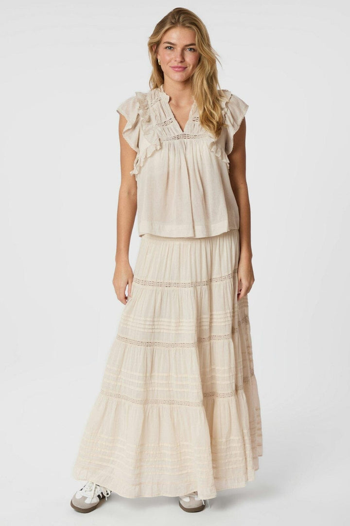 Neo Noir - Jayla S Voile Top 159881 - 124 - Ivory