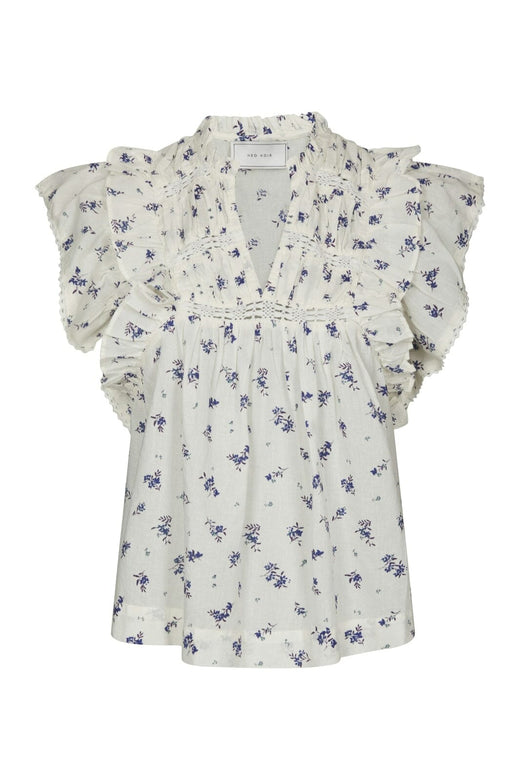 Neo Noir - Jayla Small Blossom Top 165648 - 252 - White Blue