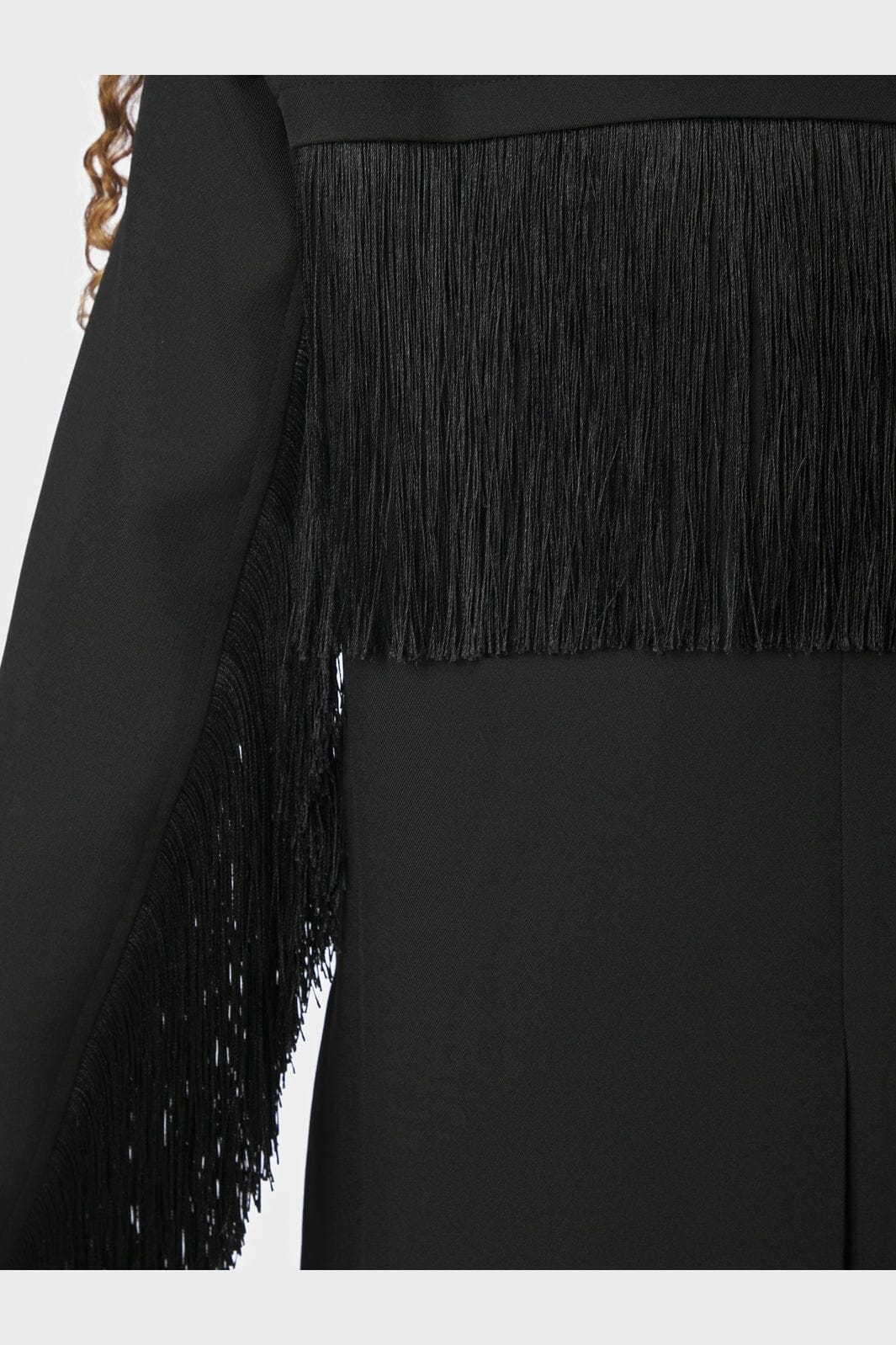 Neo Noir - Jelka Structure Fringe Blazer 168715 - 100 - Black