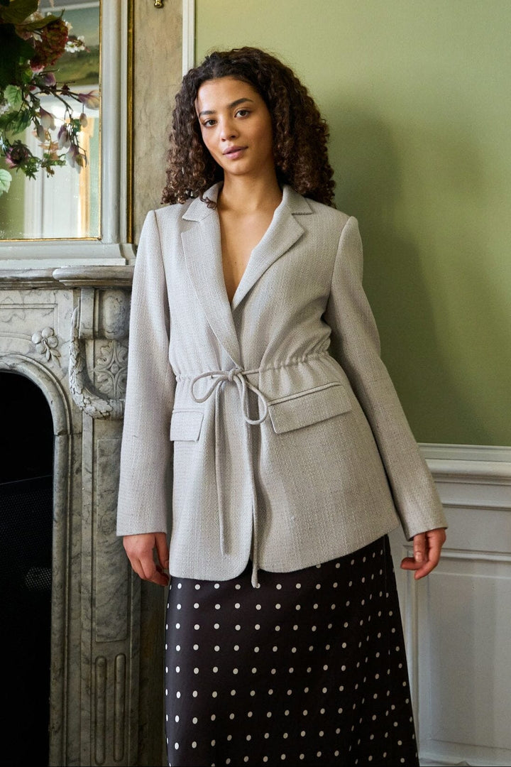 Neo Noir - Jemmie Bouclé Blazer 168251 - 815 - Natural Blazere 