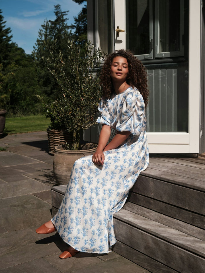 Neo Noir - Kikka Wild Rose Dress 164910 - 145 - Light Blue Kjoler 