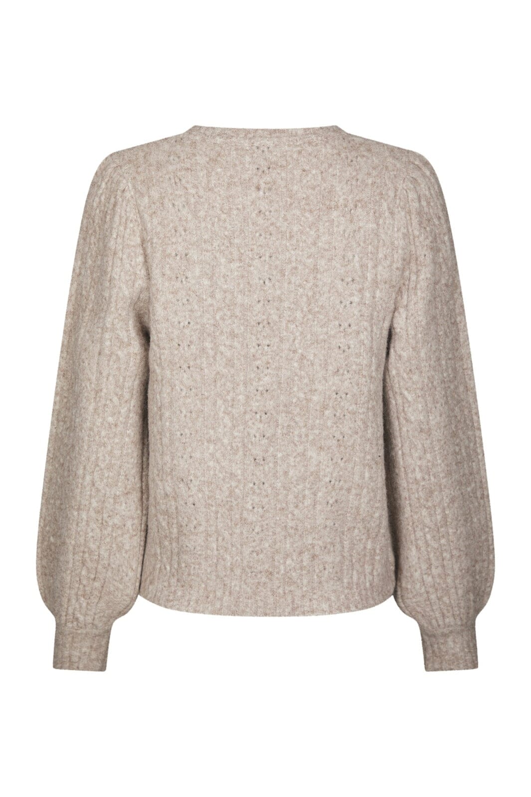 Neo Noir - Koteas Cable Knit Cardigan 168505 - 976 - Beige Melange