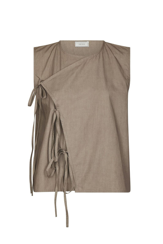 Neo Noir - Lasa C Poplin Top 168962 - 214 - Taupe