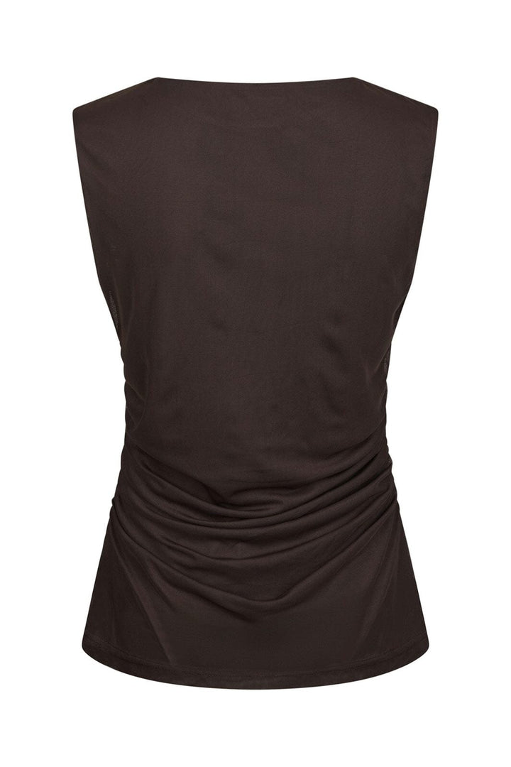 Neo Noir - Liblana Mesh Top 166340 - 676 - Dark Brown