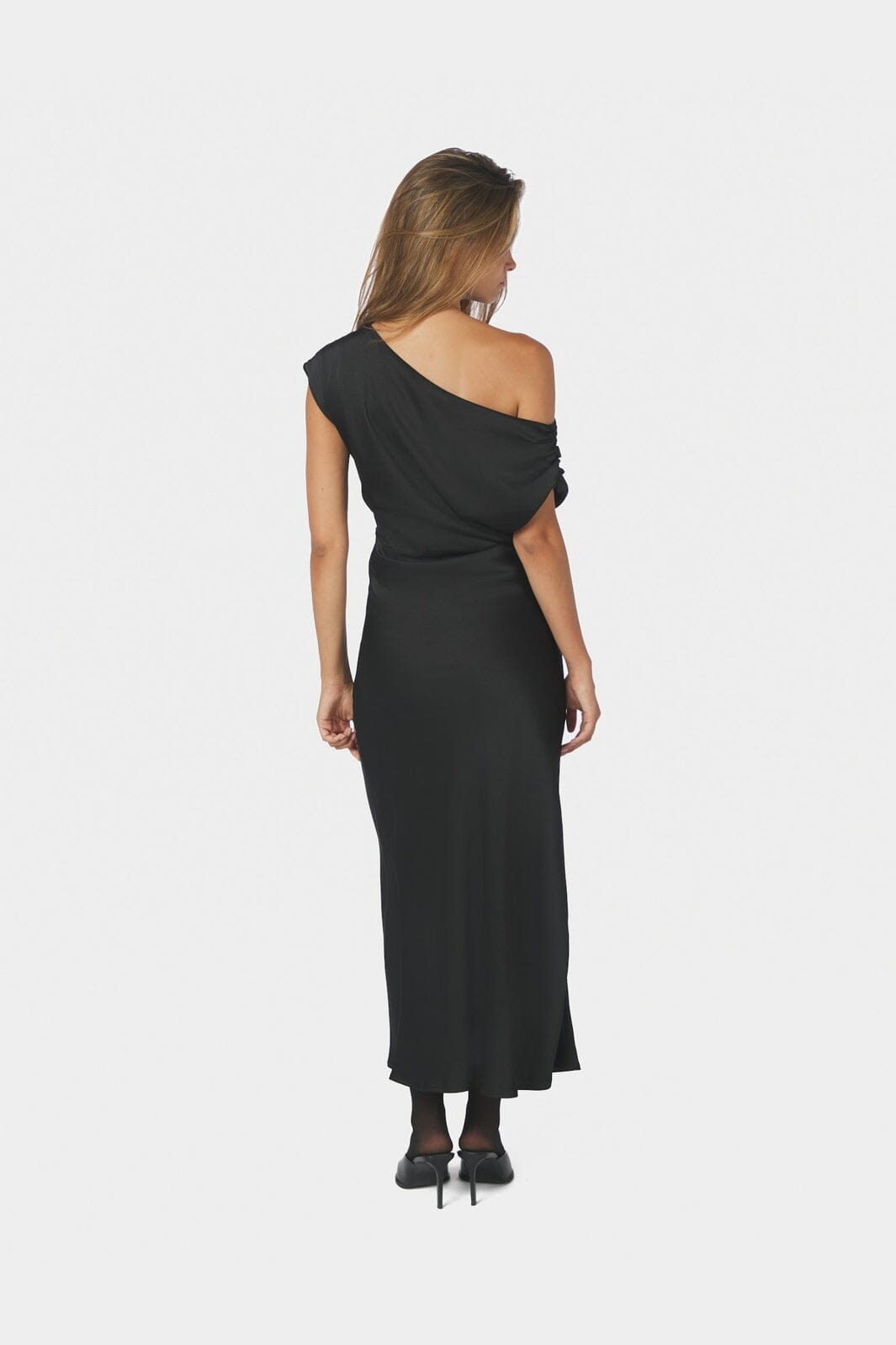 Neo Noir - Lilith Heavy Sateen Dress 168543 - 100 - Black