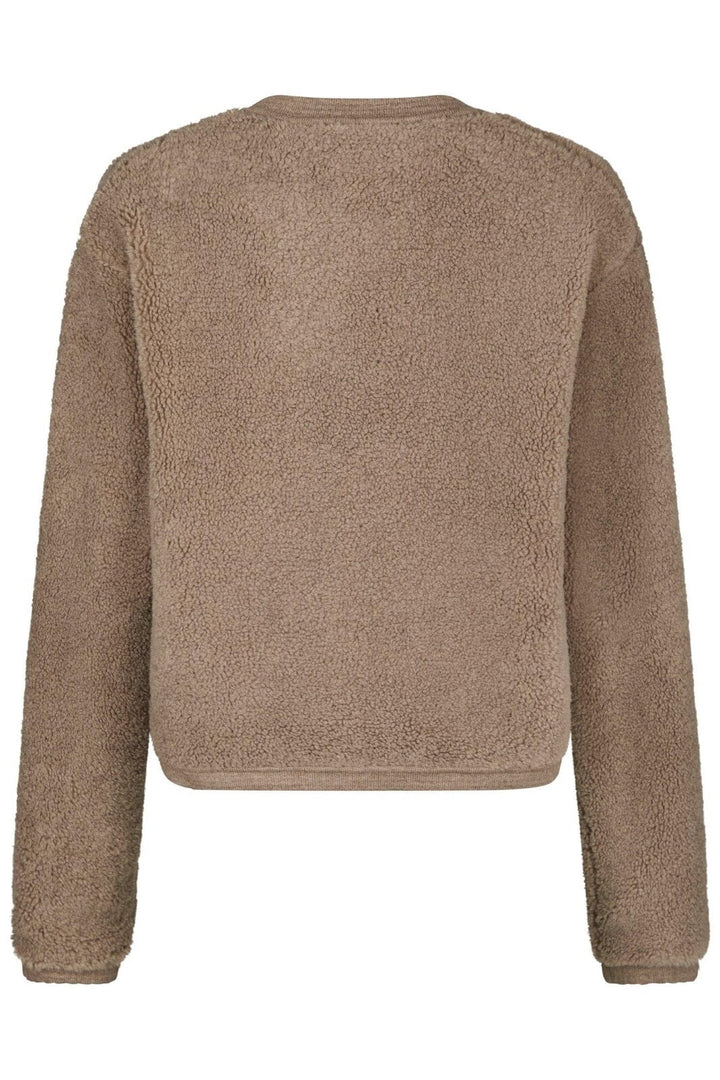 Neo Noir - Limo Fluffy Knit Cardigan 161963 - 125 - Dark Sand