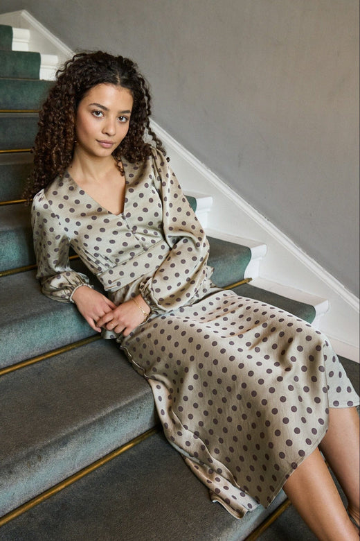 Neo Noir - Lola Dotted Skirt 167742 - 236 - Pistachio Nederdele 