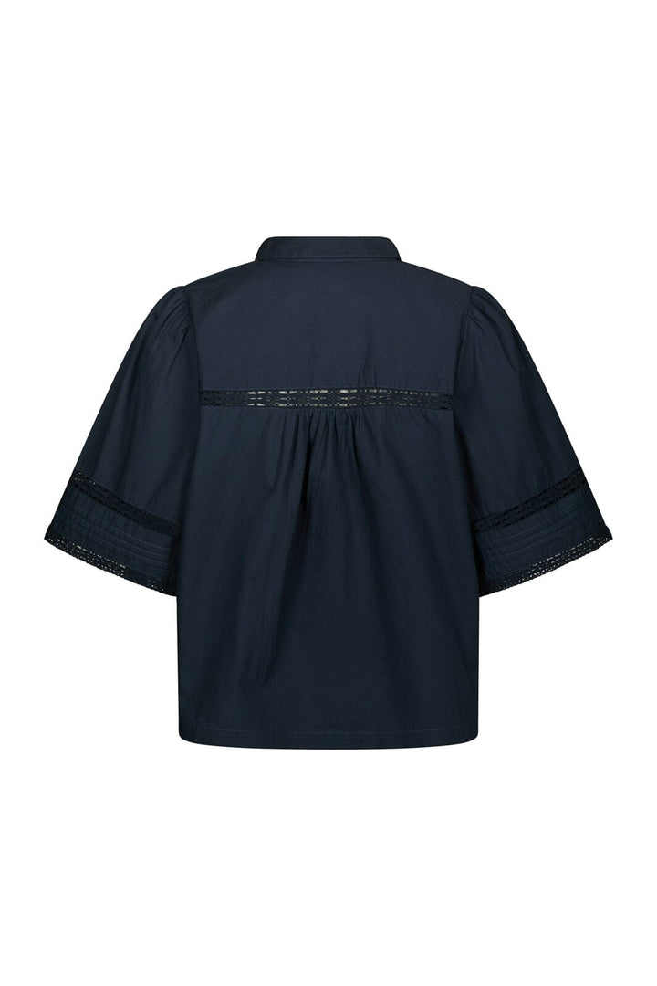 Neo Noir - Lotte C Poplin Shirt 169838 - 141 - Navy