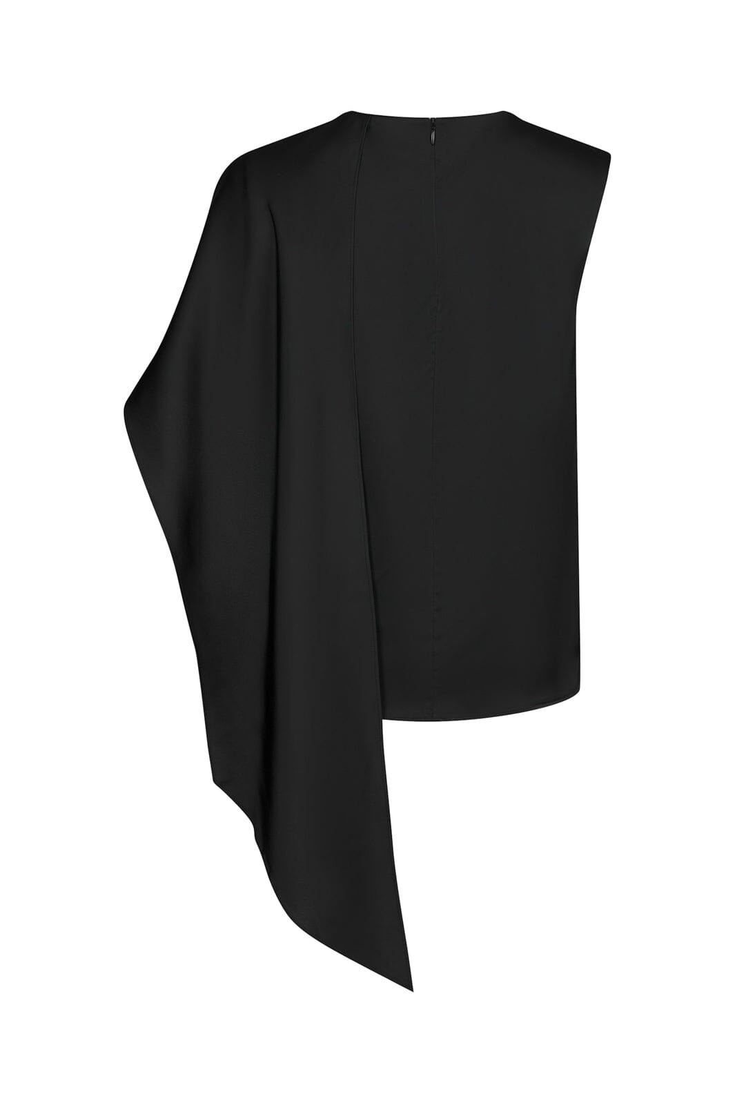 Neo Noir - Lunelle Drapy Satin Top 169843 - 100 - Black
