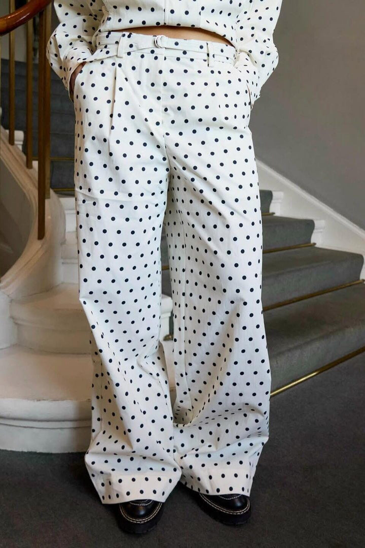 Neo Noir - Malba Dot Pants 167395 - 120 - White Bukser 