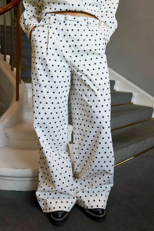 Neo Noir - Malba Dot Pants 167395 - 120 - White Bukser 