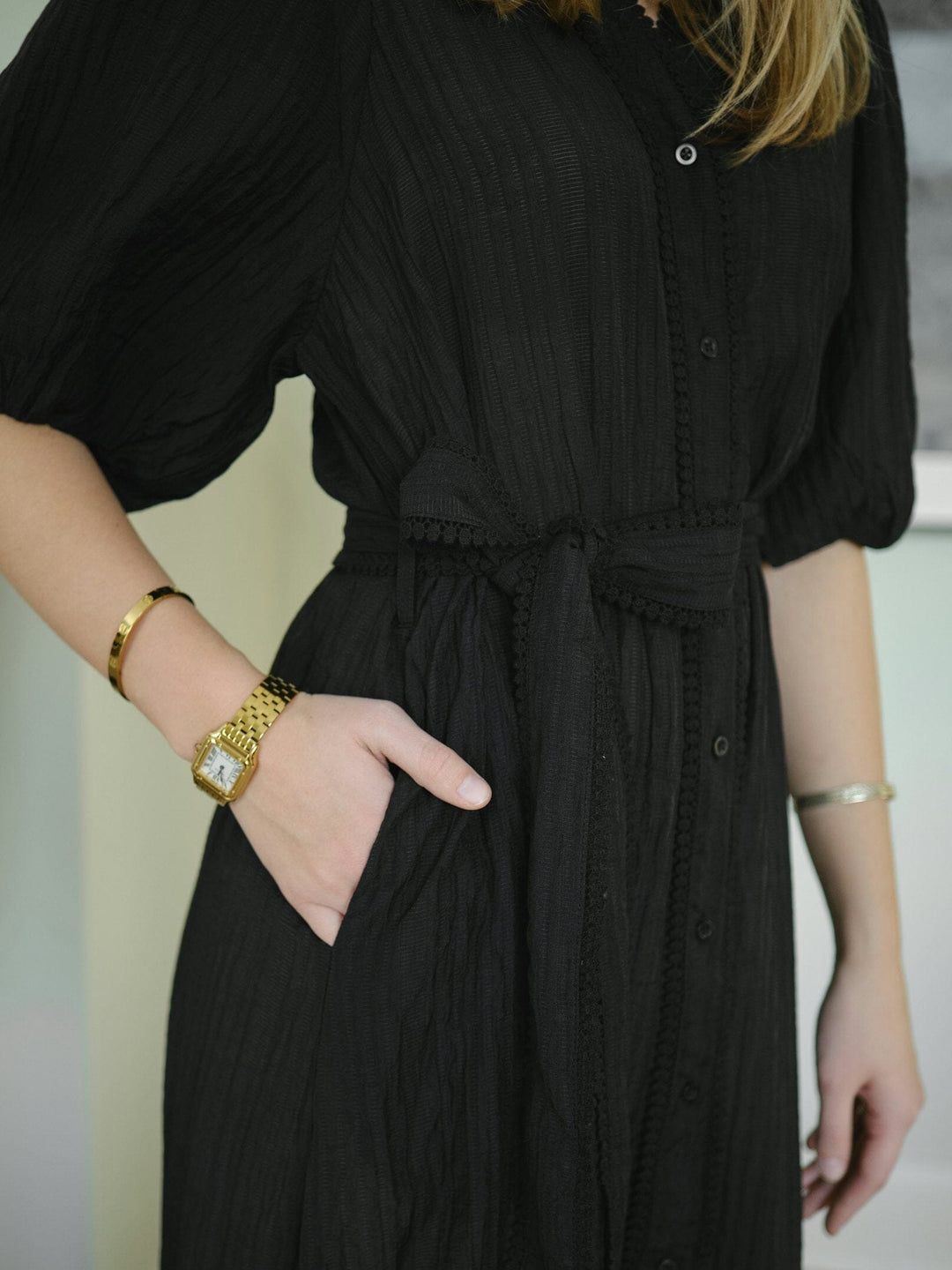 Neo Noir - Margarita Crepe Dress 167218 - 100 - Black Kjoler 