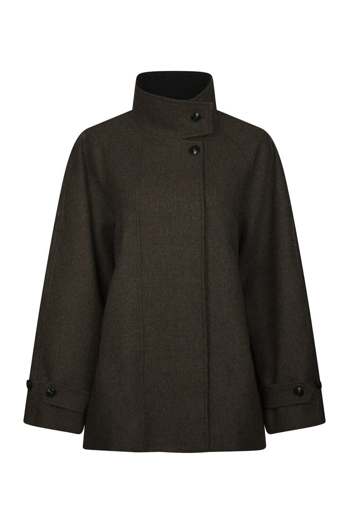 Neo Noir - Mariel Mini Check Jacket 168534 - 210 - Brown