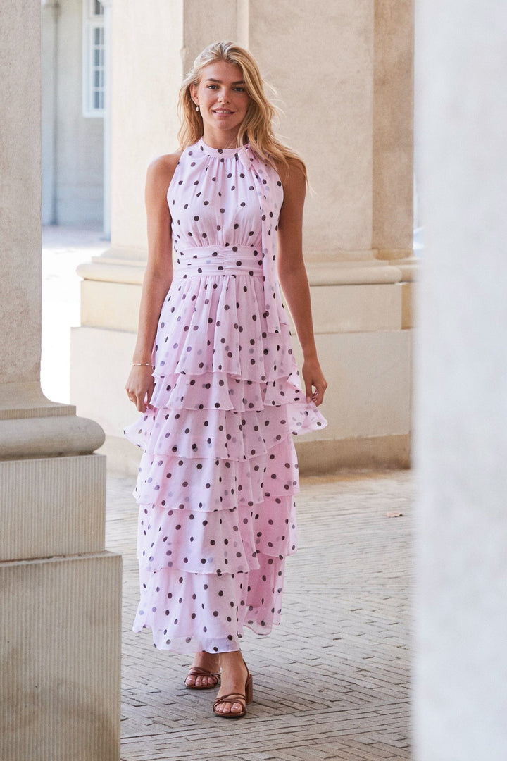 Neo Noir - Marli Big Dot Dress 167758 - 754 - Light Pink Kjoler 