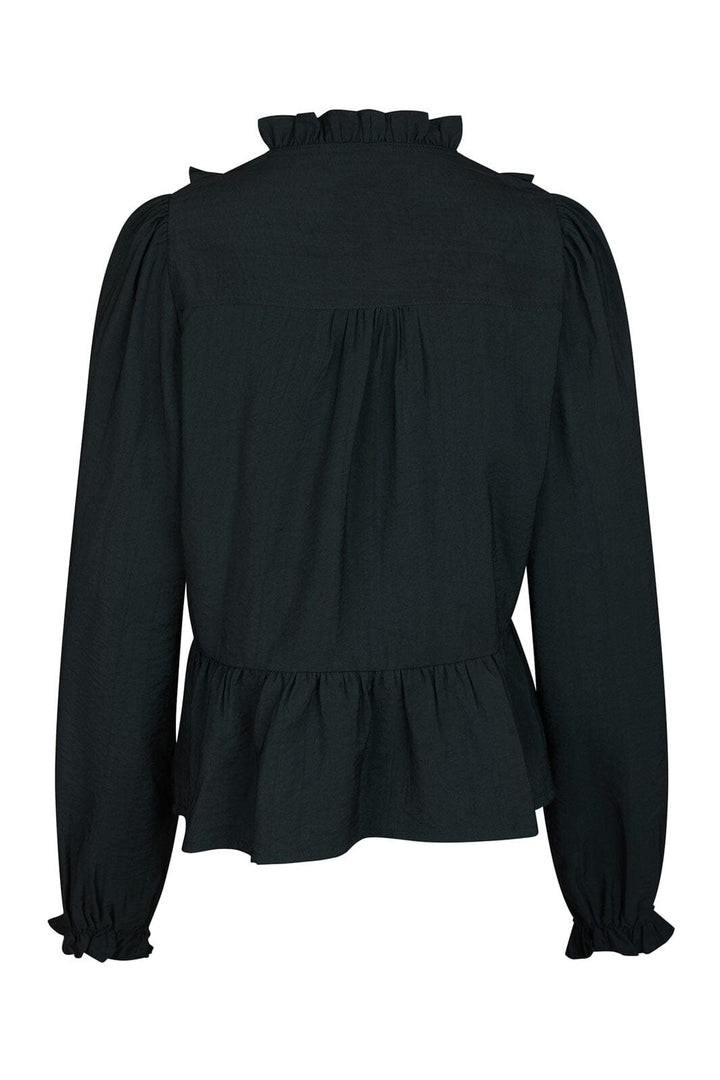 Neo Noir - Melfy Structure Blouse 166695 - 141 - Navy