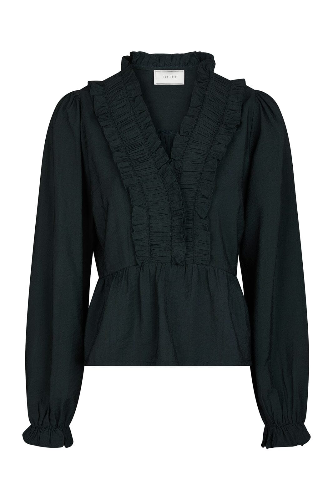 Neo Noir - Melfy Structure Blouse 166695 - 141 - Navy